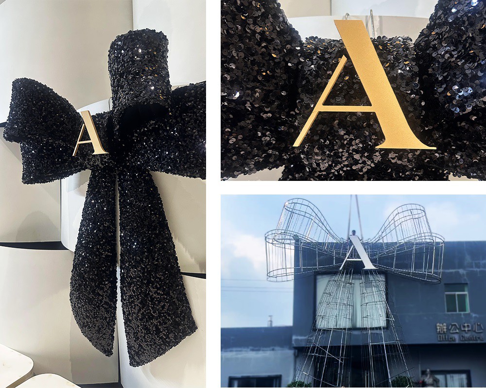 Large Outdoor Lighted Bows Free Sample